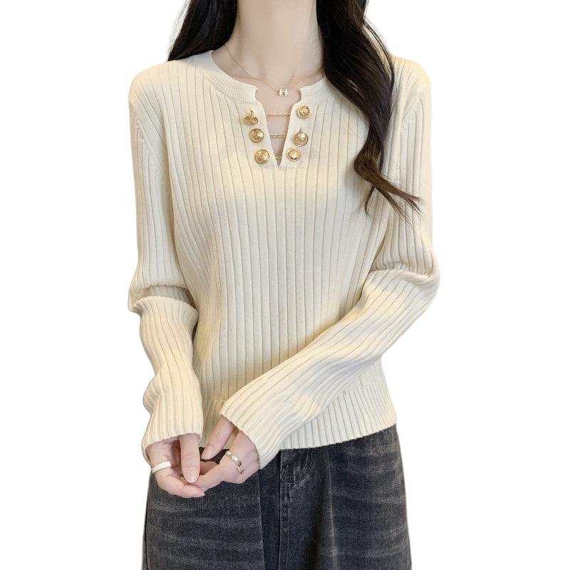 VENICEW Knitwear Women's V Neck Moderate Base Layer