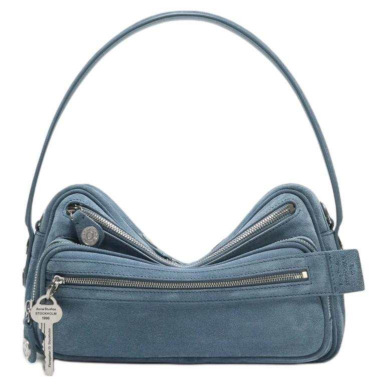 Acne Studios Acne Studios Calfskin One Shoulder Handbag Women's Denim Blue