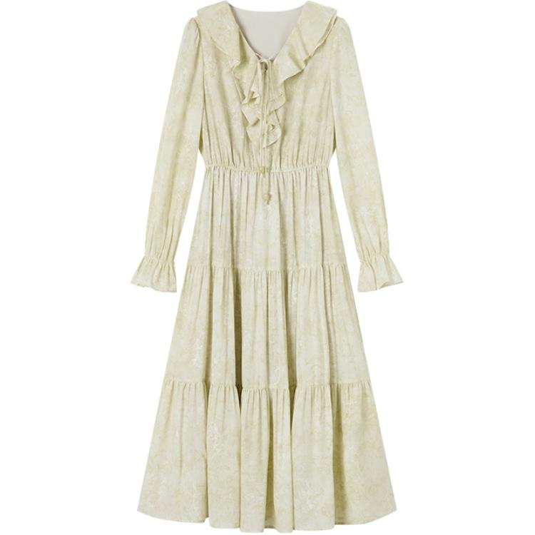 XIANGYING Long Sleeved Dress Women's