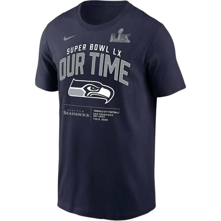 Nike Nike Seattle Seahawks Super Bowl Lx Bound Clear Sign Men's Nike Nfl T-Shirt