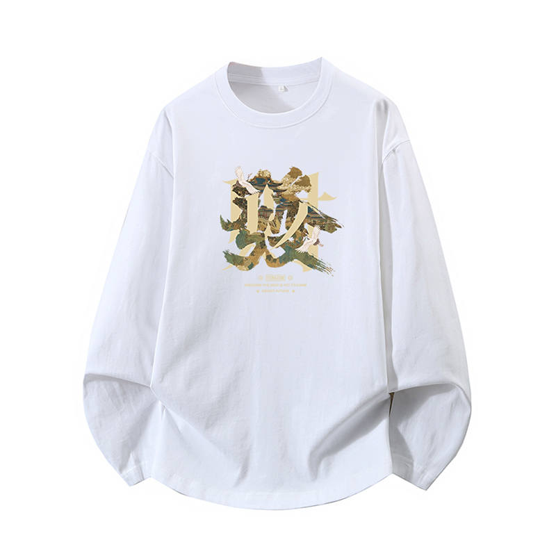 Tonlion T Shirts Unisex Crew Neck Moderate Straight Fit