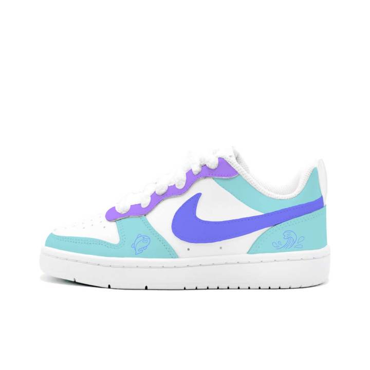 Nike Nike Court Borough 2 Sunny Breeze, Kung Fu Rabbit Leather Cushioning Abrasion Resistant Slip Resistant