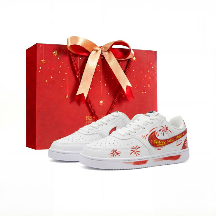 Nike Nike Court Vision 1 Firework Era Shopping Bag Slip Resistant Cushioning Abrasion Resistant Low top