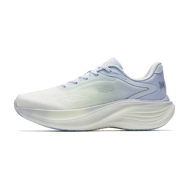Anta Textile, Rubber PG7 Running Shoes Women's Papyrus White/Light Dusk Blue