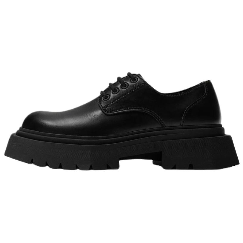 ZARA Pu Casual Leather Shoes Men's Black