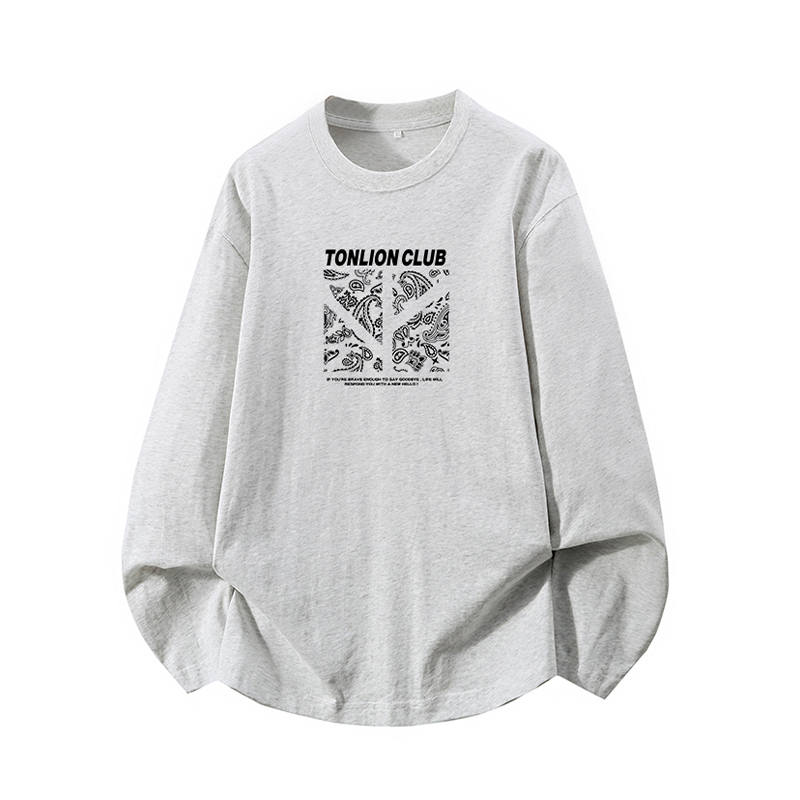 Tonlion T Shirts Unisex Crew Neck Moderate Straight Fit