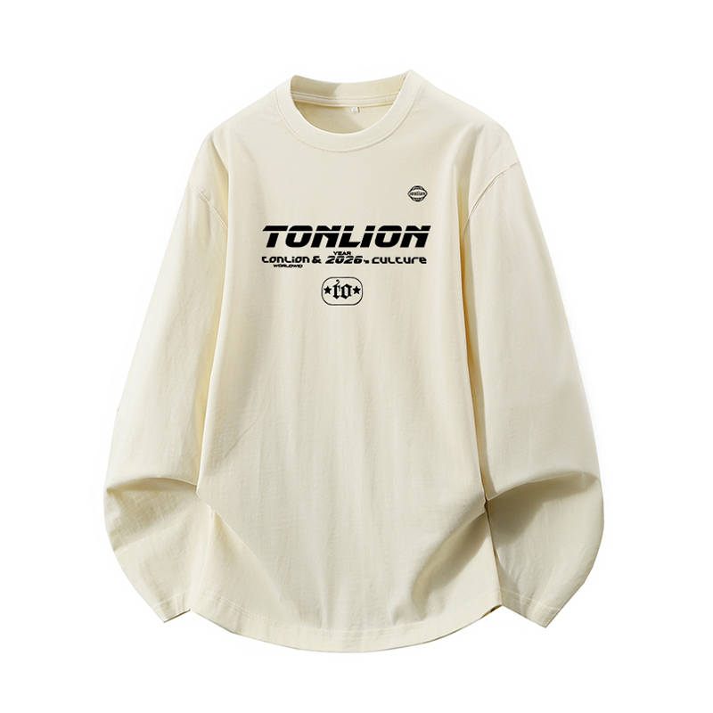 Tonlion T Shirts Unisex Crew Neck Moderate Straight Fit