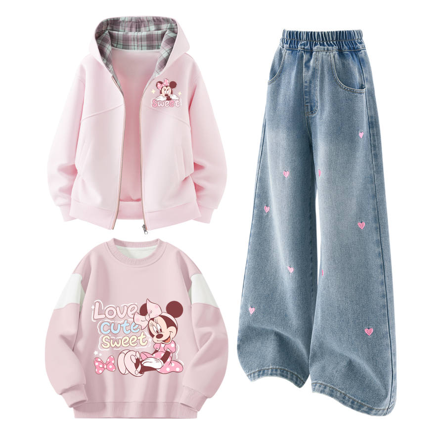 Disney Kids Casual Sportswear Crew Neck Moderate