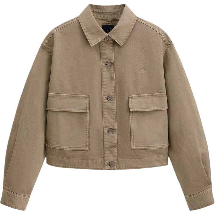 GAP Jackets Women's Khaki Lapel Moderate Other