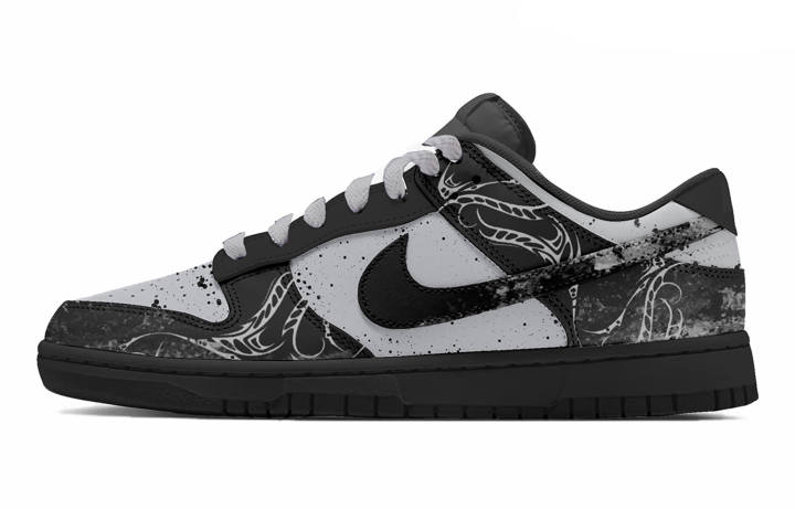 Nike Nike Dunk Silver Gray Vision Low top Skateboard Shoes Men's Black Gray