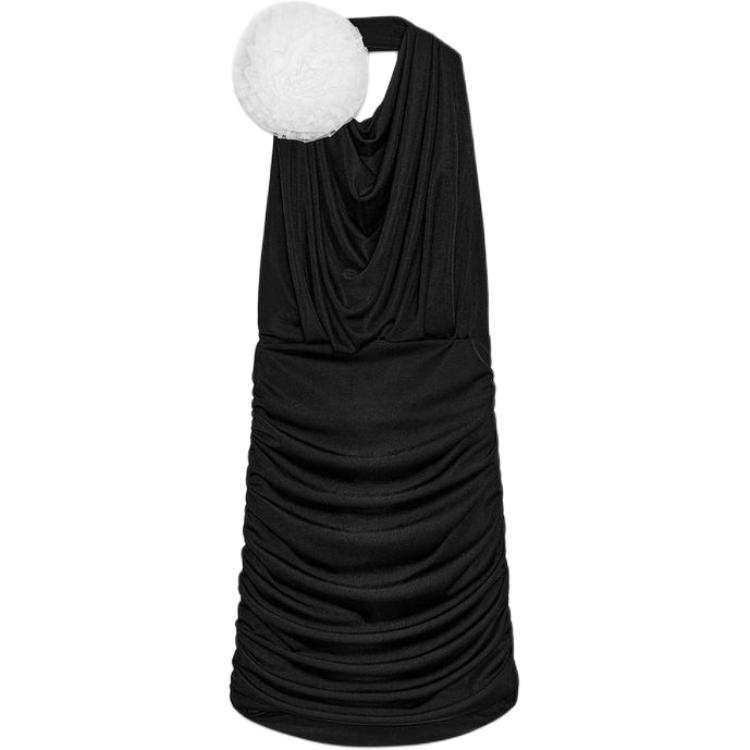 ZARA Sleeveless Dresses Women's Black Moderate Short Skirt