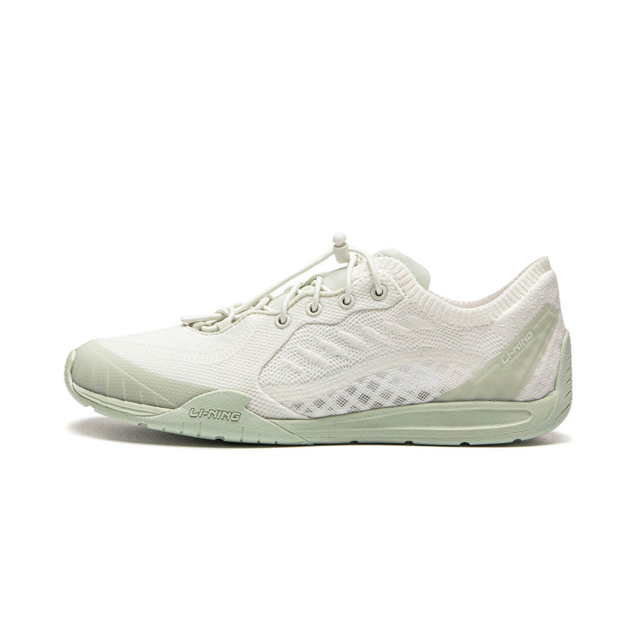 Li-Ning Li Ning Film Fufeng Slip Resistant, Abrasion Resistant, Lightweight Low top Casual Shoes Women's White Green