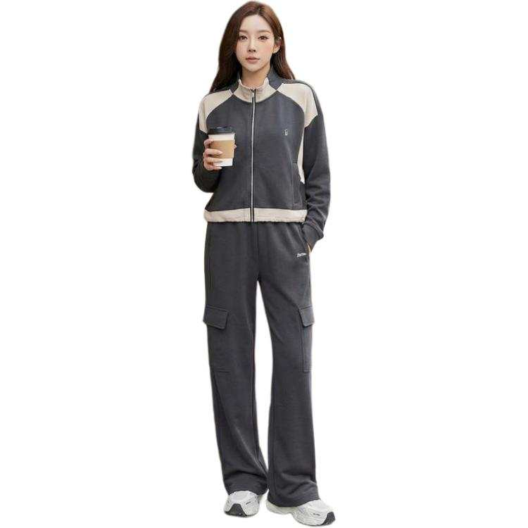 Barbie Fitness Sets Women's Gray Stand Collar Moderate