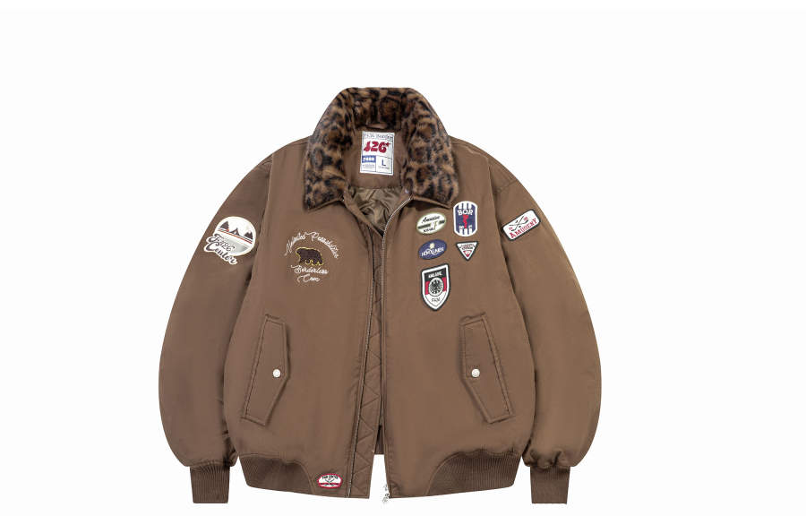 F426 F426 Down Jackets Unisex Coffee Thickened