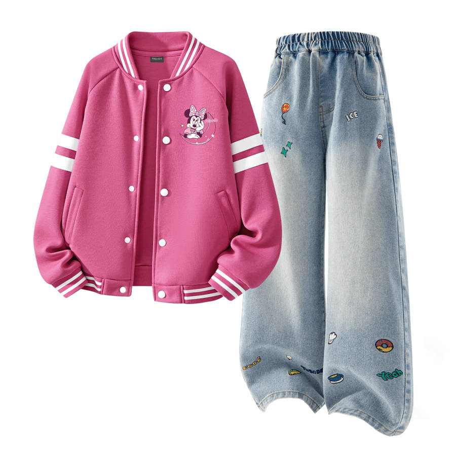 Disney Kids Casual Sportswear Crew Neck Moderate
