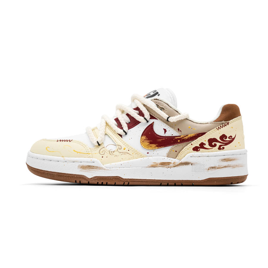 Nike Nike Full Force Abrasion Resistant Skateboard Shoes Unisex Red Brown