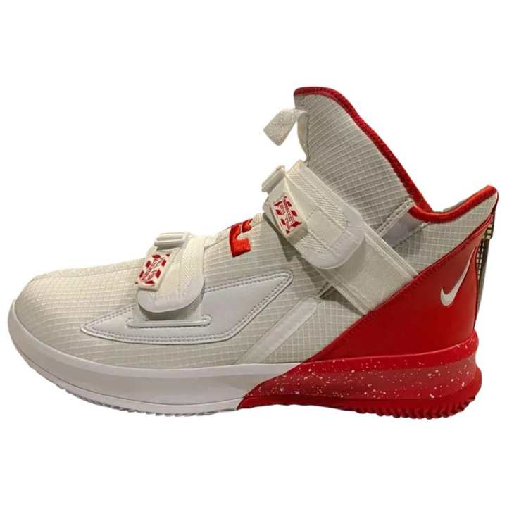Nike Nike LeBron Soldier 12 Basketball Shoes Men's Beige Red