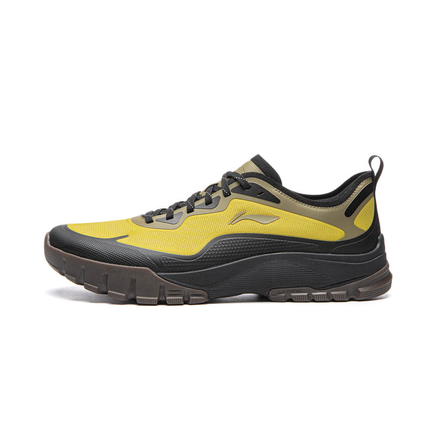 Li-Ning Li Ning Sandstone Cushioning Slip Resistant Abrasion Resistant Rebound Low top Casual Shoes Men's Yellow Green