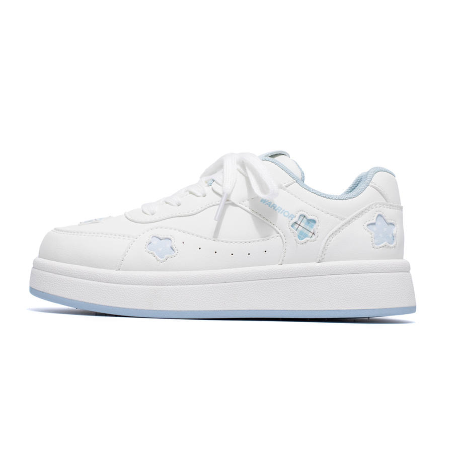 Warrior Niche Original Design, Thick Sole Star Shiro Shoes Height Increasing Abrasion Resistant Lightweight Low top
