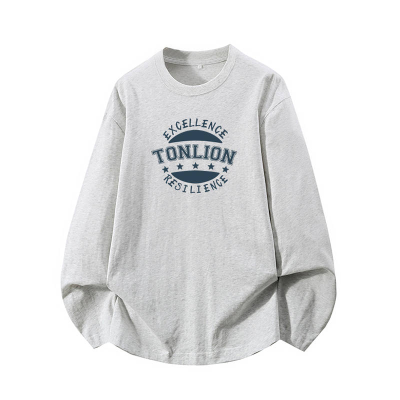 Tonlion T Shirts Unisex Crew Neck Moderate Straight Fit