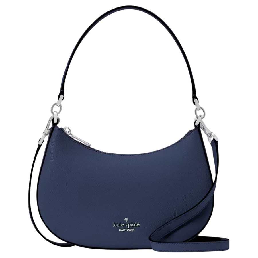 Kate Spade Cow Leather Shoulder Bag Medium Women's Marine Blue
