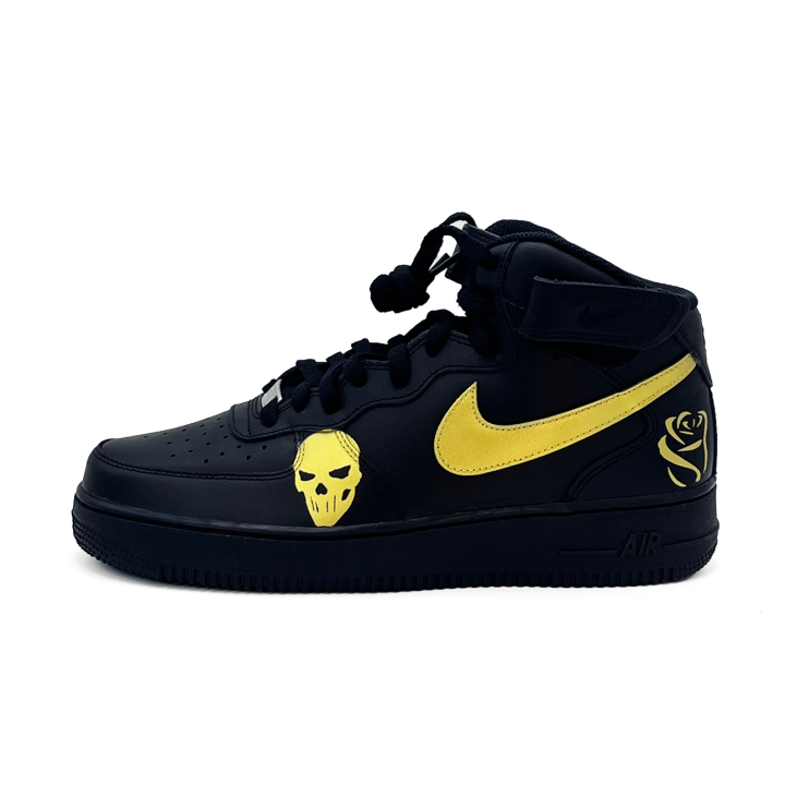 Nike Nike Air Force 1 Dark Gold Rose Synthetic Leather Thermal Coverage Impact Resistance Lightweight Breathable High top