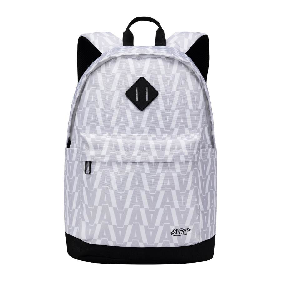 ANTA Anta Fabric Monogram Backpack Unisex Pure White