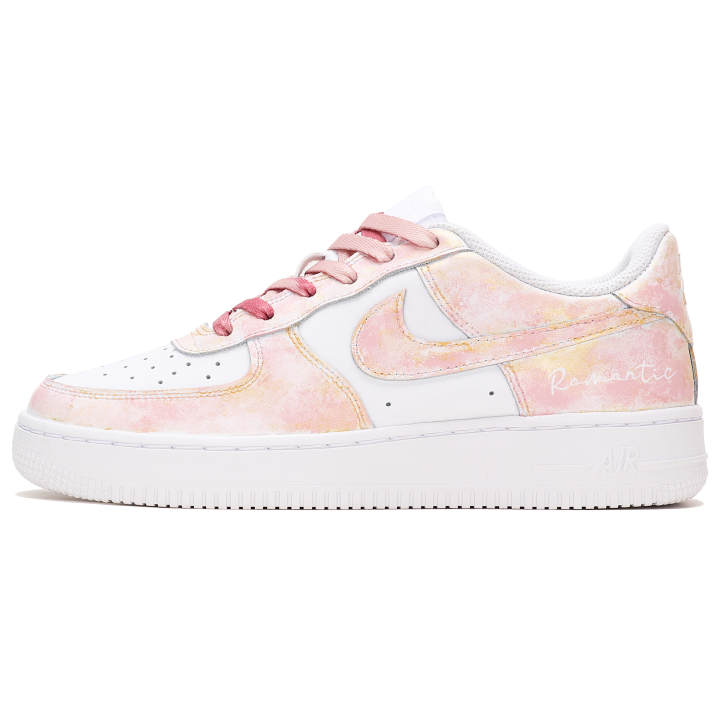 Nike Nike Air Force 1 Pink Iridescent Slip Resistant, Abrasion Resistant, Breathable