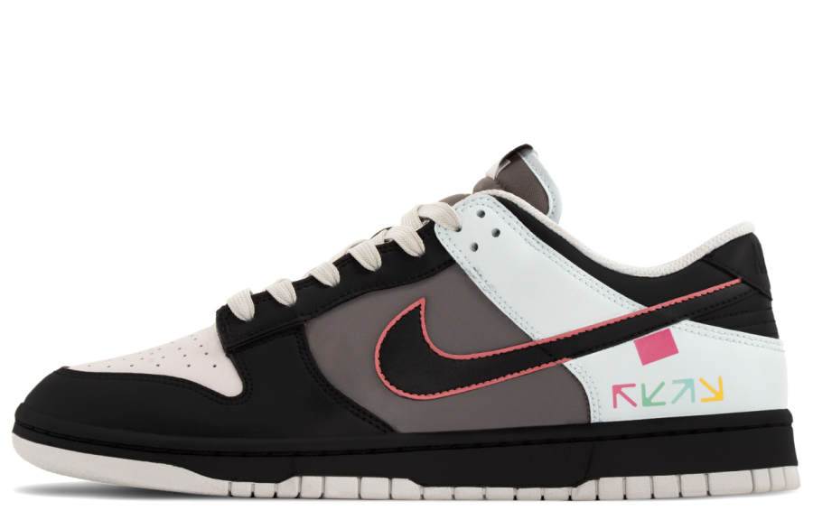 Nike Nike Dunk Street Trendy Toy Abrasion Resistant Slip Resistant Low top Skateboard Shoes Men's Black Gray Pink