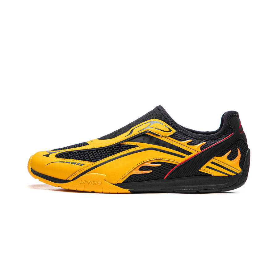 Li-Ning Li Ning Film Turbo V2 Slip Resistant, Abrasion Resistant, Lightweight Low top Casual Shoes Men's Yellow Black