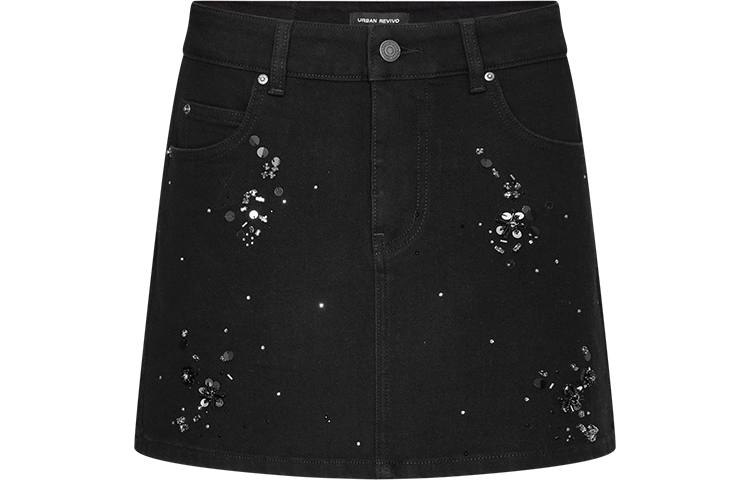 URBAN REVIVO Denim Short Skirts Women's
