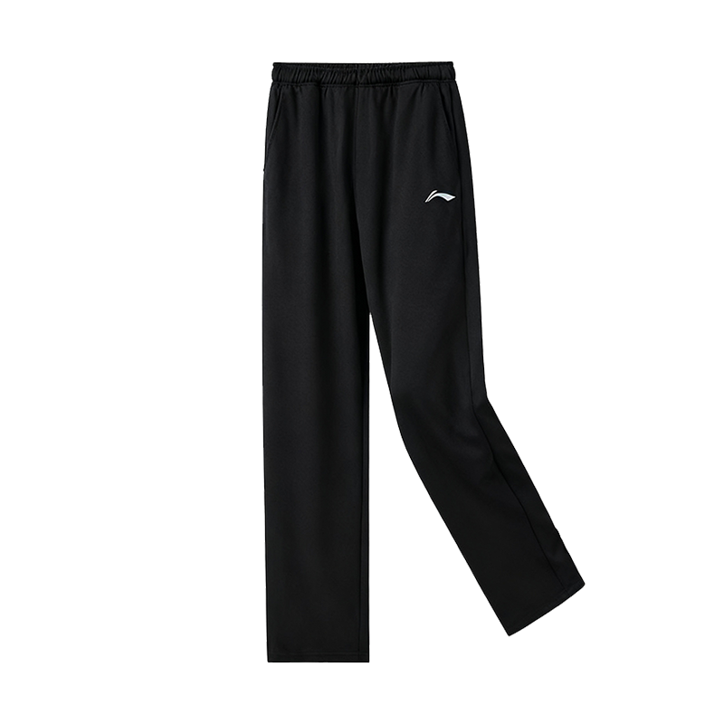 Li-Ning Li Ning Badminton Collection, Embroidery Logo Comfortable Fleece Lined Thermal, Cotton, Polyester Knitted Sweatpants
