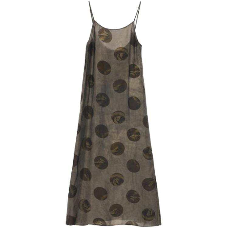 Uma Wang All-Over Dot Printed Sleeveless Dress