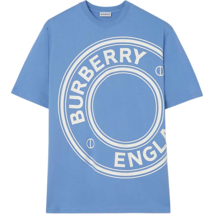 Burberry T Shirts Men's Very Peri Crew Neck Moderate Straight Fit