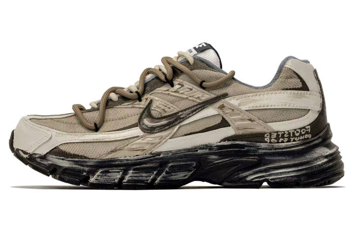 Nike Nike Initiator Textile, Leather Slip Resistant Abrasion Resistant Low top Casual Running Shoes Men's Army Green