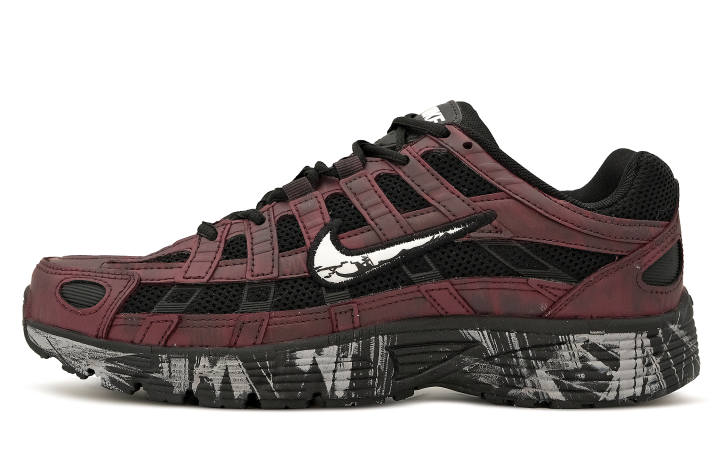 Nike Custom Nike P 6000 Running Shoes Unisex Black Red