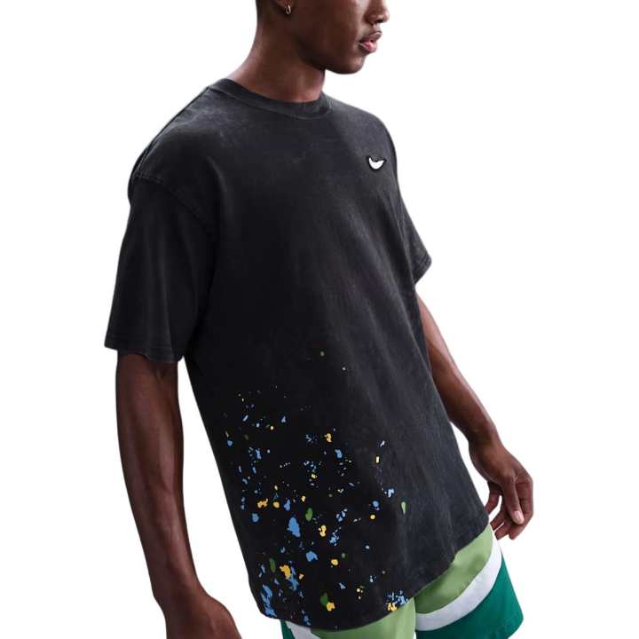 Nike Nike Max90 T Shirts Men's Black Crew Neck Moderate Straight Fit