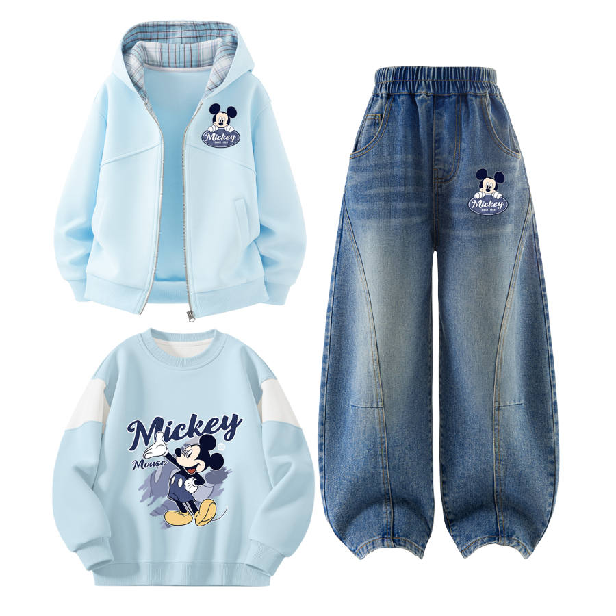 Disney Kids Casual Sportswear Crew Neck Moderate