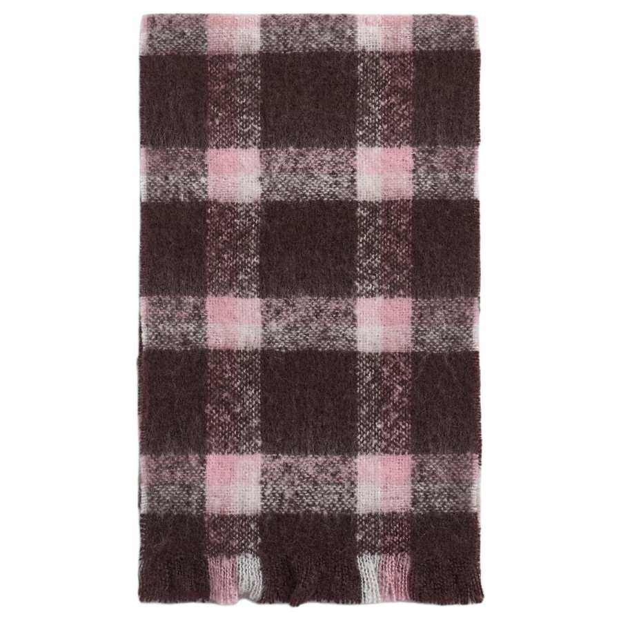 ZARA ZARA Polyester Knit Scarves Unisex Pink