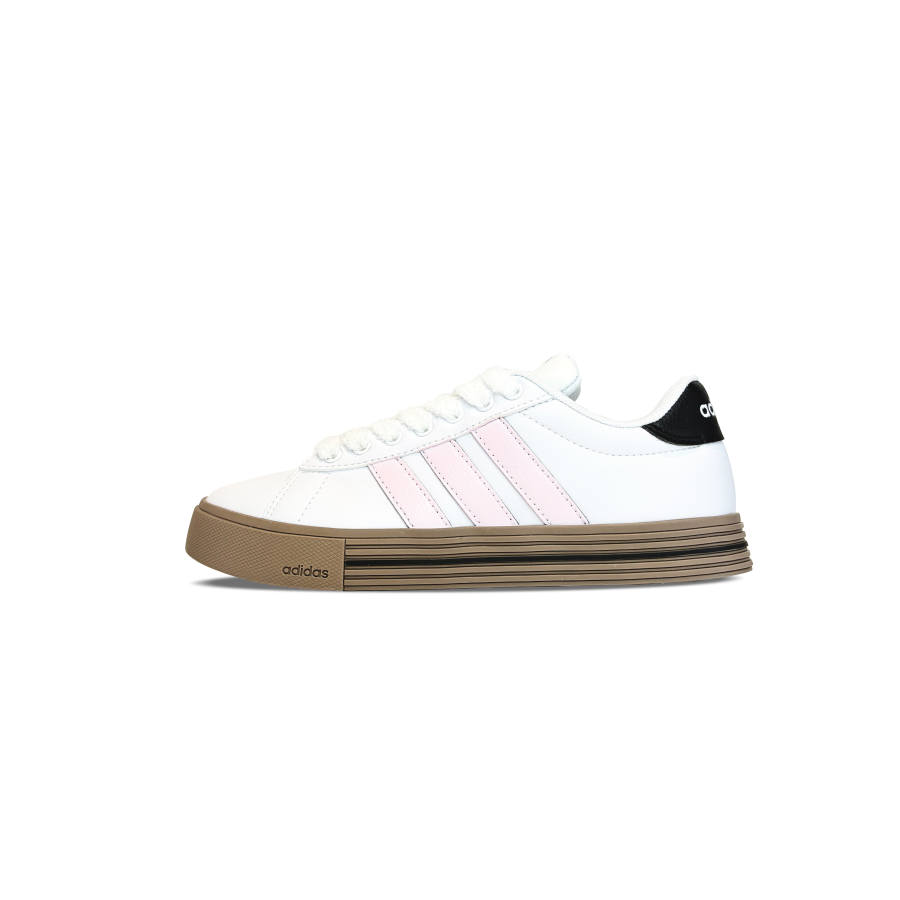 Adidas Adidas Daily White Peach Bath Synthetic Leather, Leather Slip Resistant Slip Resistant Low top Skateboard Shoes Unisex