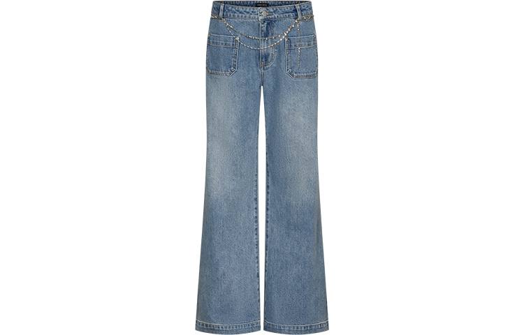 URBAN REVIVO Jeans Women's Blue Moderate Bootcut