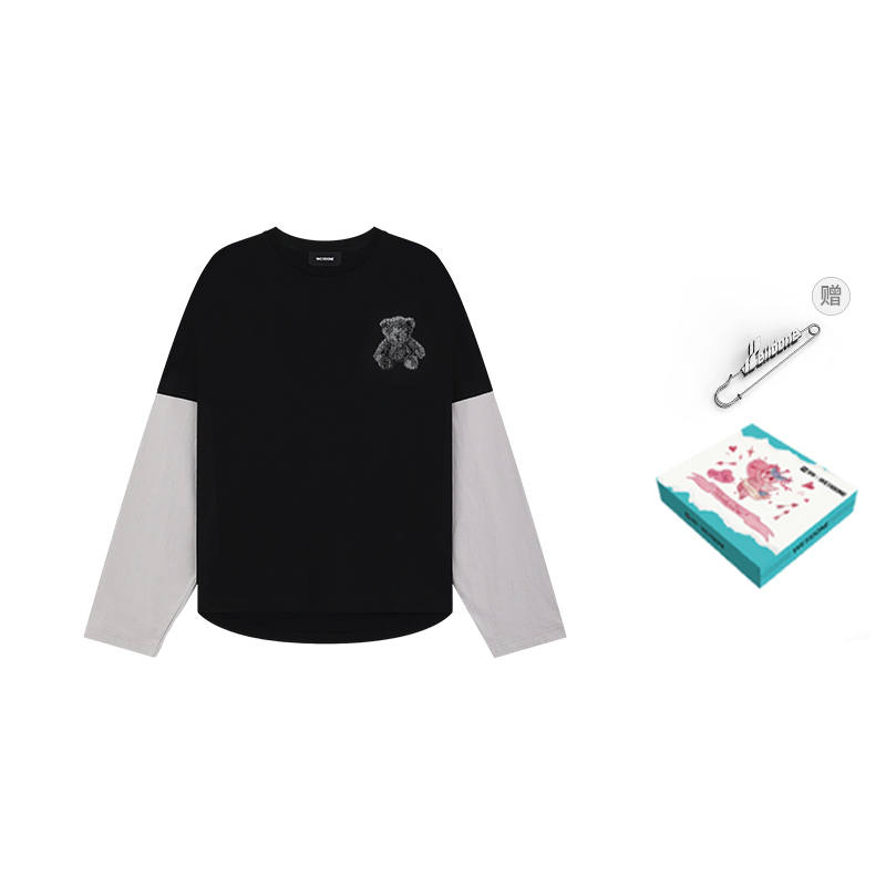 WE11DONE WE11DONE Bear embellished Long sleeve Top