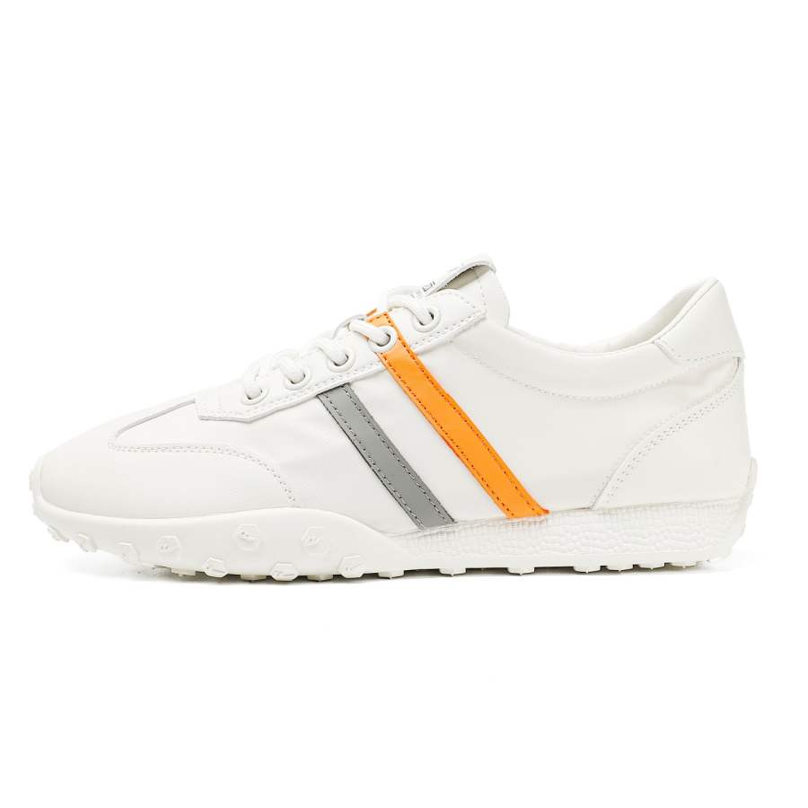 WARRIOR Warrior White Sneakers Fabric Soft Sole Lightweight, Breathable, And Slip Resistant