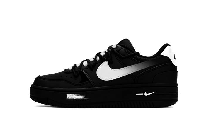 Nike Nike Gamma Force Black Warrior Manuscript Abrasion Resistant Low top Skateboard Shoes Women's White Black