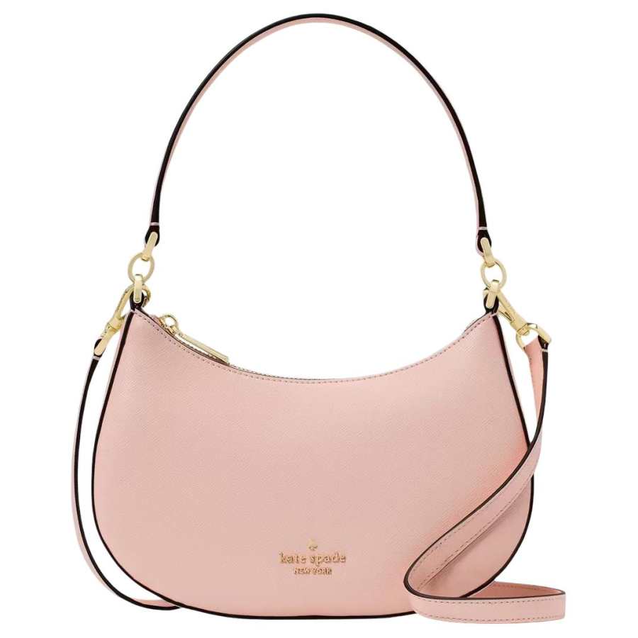 Kate Spade Cow Leather Shoulder Bag Medium Women's Rose Smoke Pink