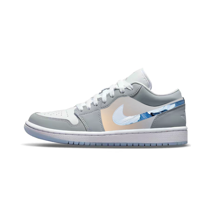 Jordan Jordan Air Jordan 1 Golden Mountain Mist Cushioning Slip Resistant Abrasion Resistant Breathable