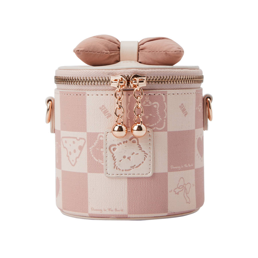 Semir Synthetic Leather Crossbody Bags Regular Women's Dream Pink/Custard/Walnut Brown