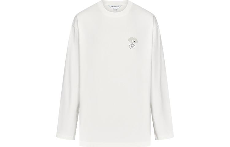 URBAN REVIVO T Shirts Men's Crew Neck Thickened