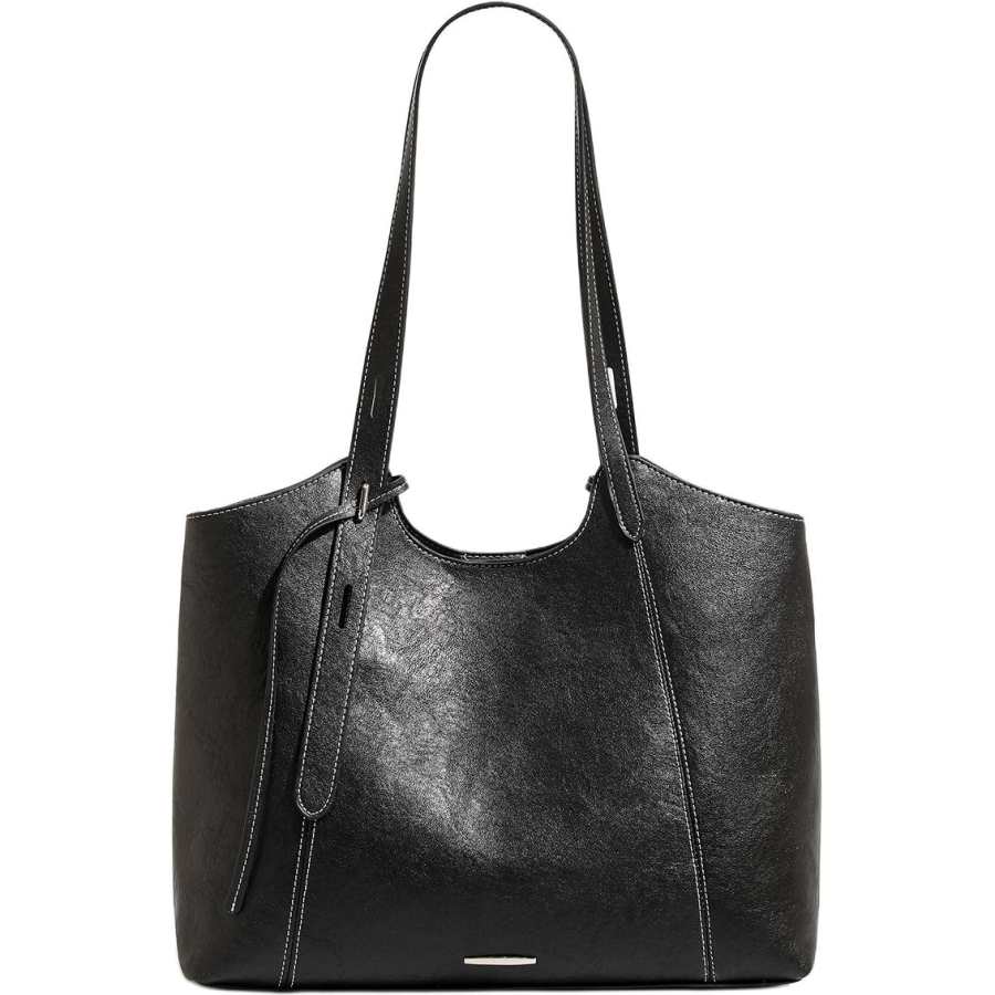 PAYOT PAYOT Synthetic Leather Shoulder Bag Regular Women's Black/Ebony