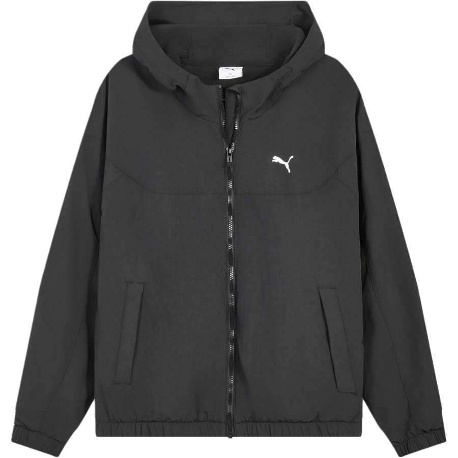 PUMA RELAXED WOVEN ESS Water Repellent Thickened And Fleece Lined Hooded Thermal Zippers Long Sleeved Jacket Men's